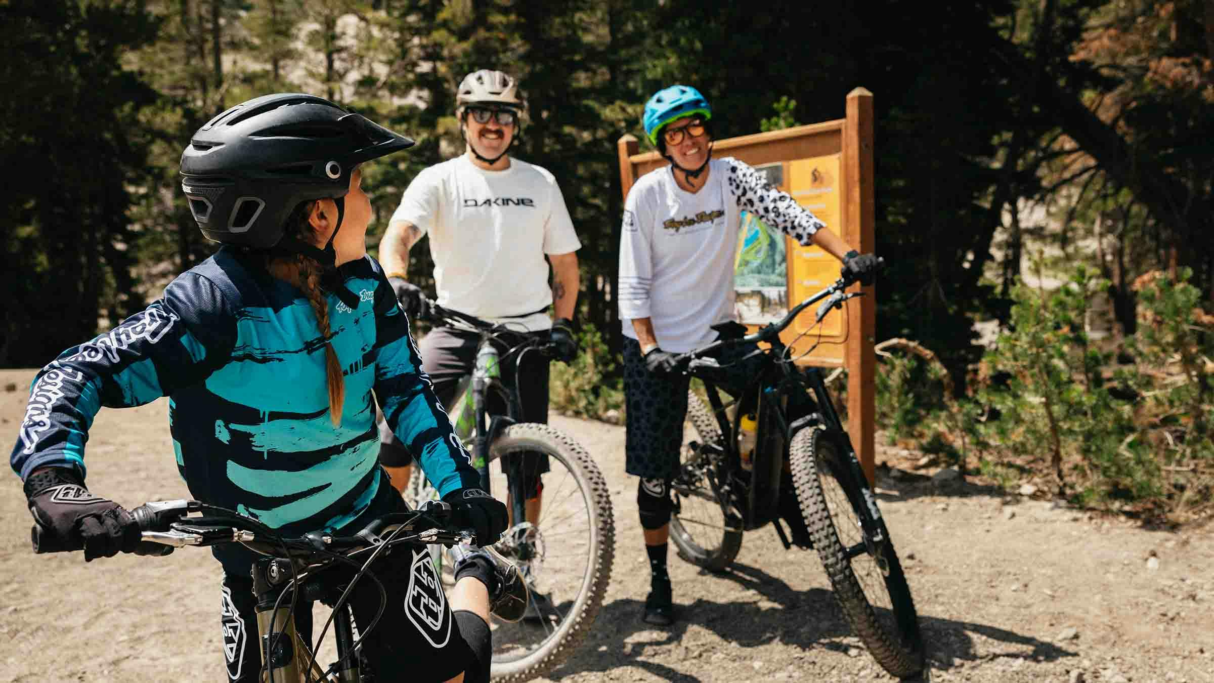 Family at the Mammoth Bike Park