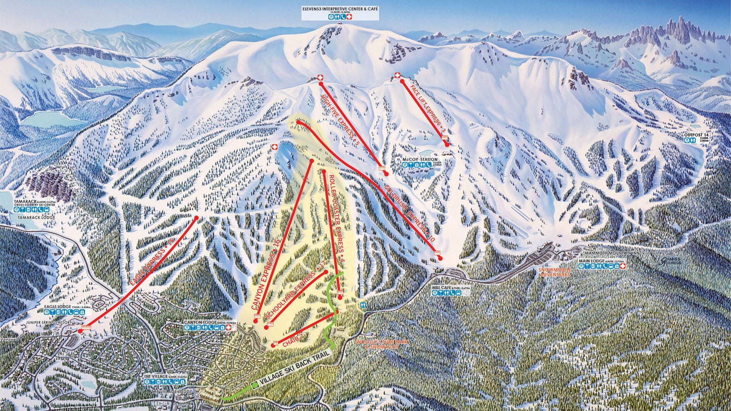 Village Ski Back Trail map