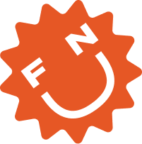 Orange fun sticker