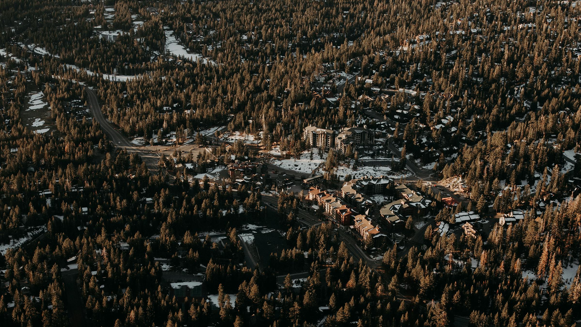 Aerial image of The Village at Mammoth