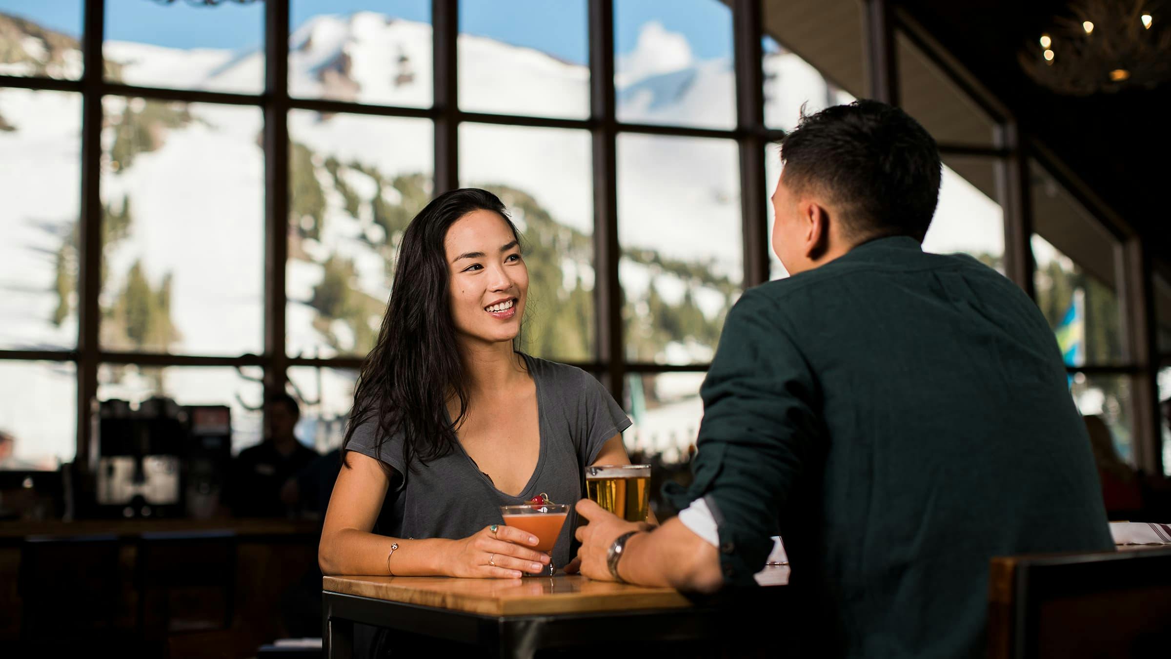 Couple dining at Mountainside Bar & Grill
