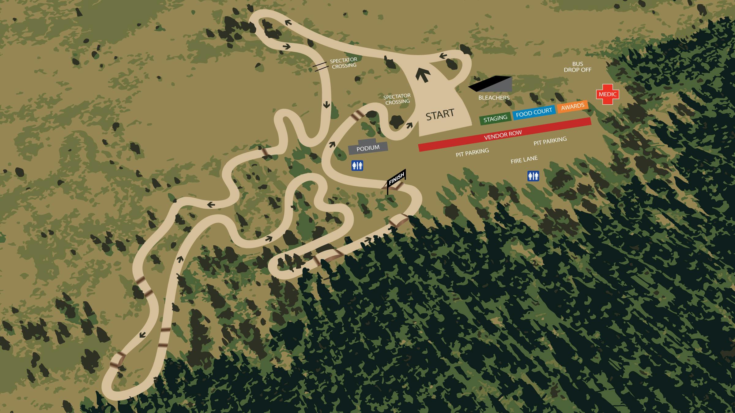 Mammoth Motocross Track Map