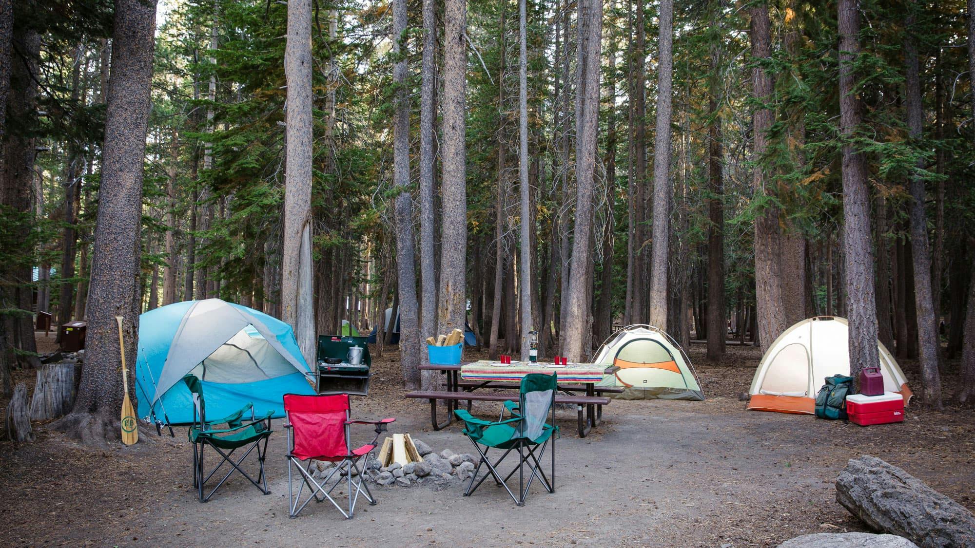 Tent campsite