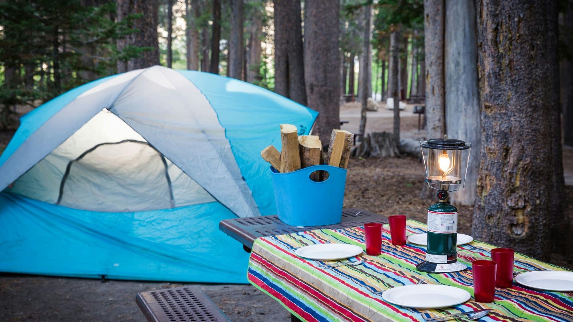 Tent campsite