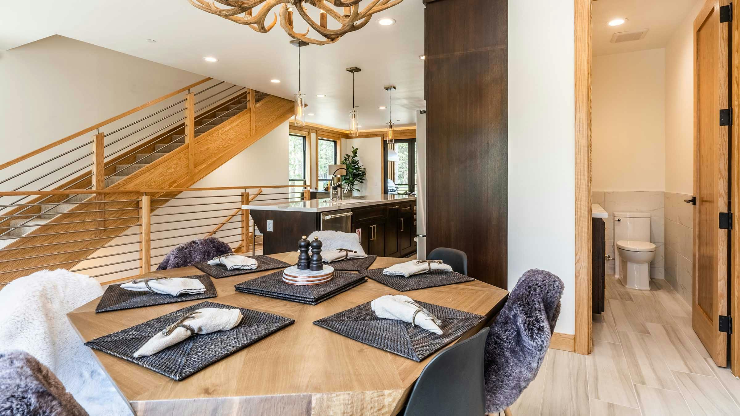 Dining area inside The Villas at Obsidian Townhome