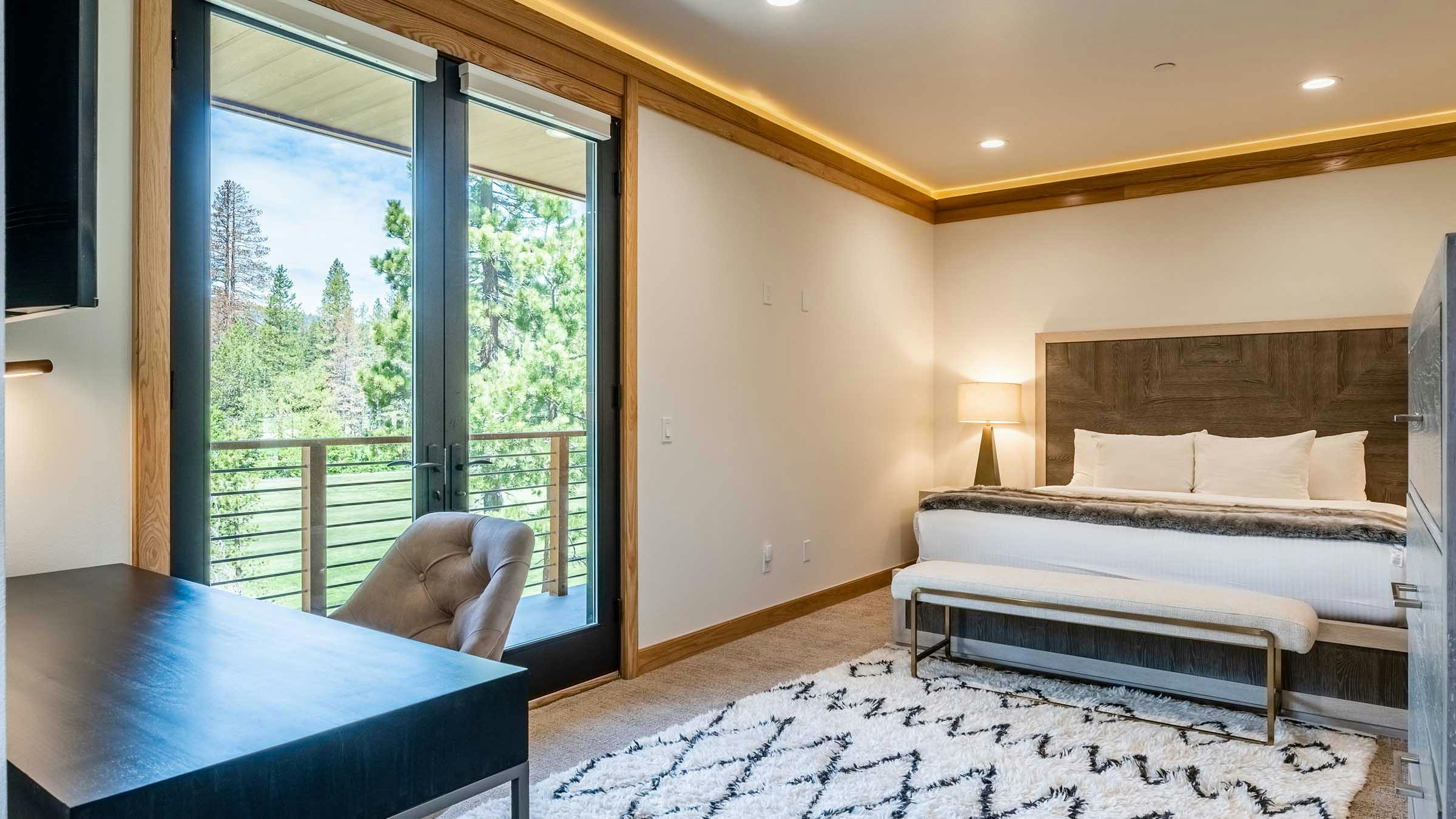 Bedroom inside The Villas at Obsidian Townhome