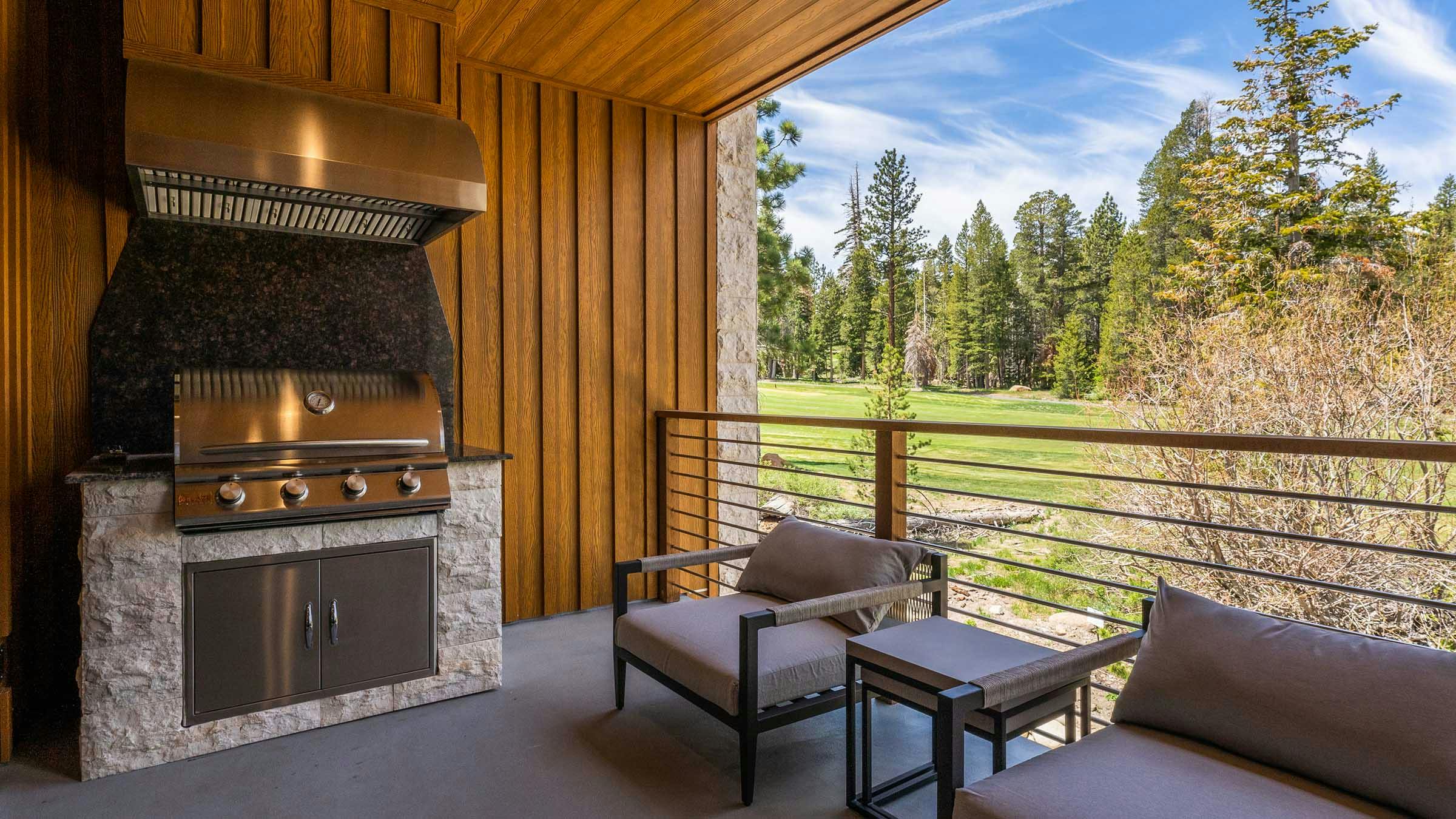 Private deck with gas BBQ at The Villas at Obsidian Townhome