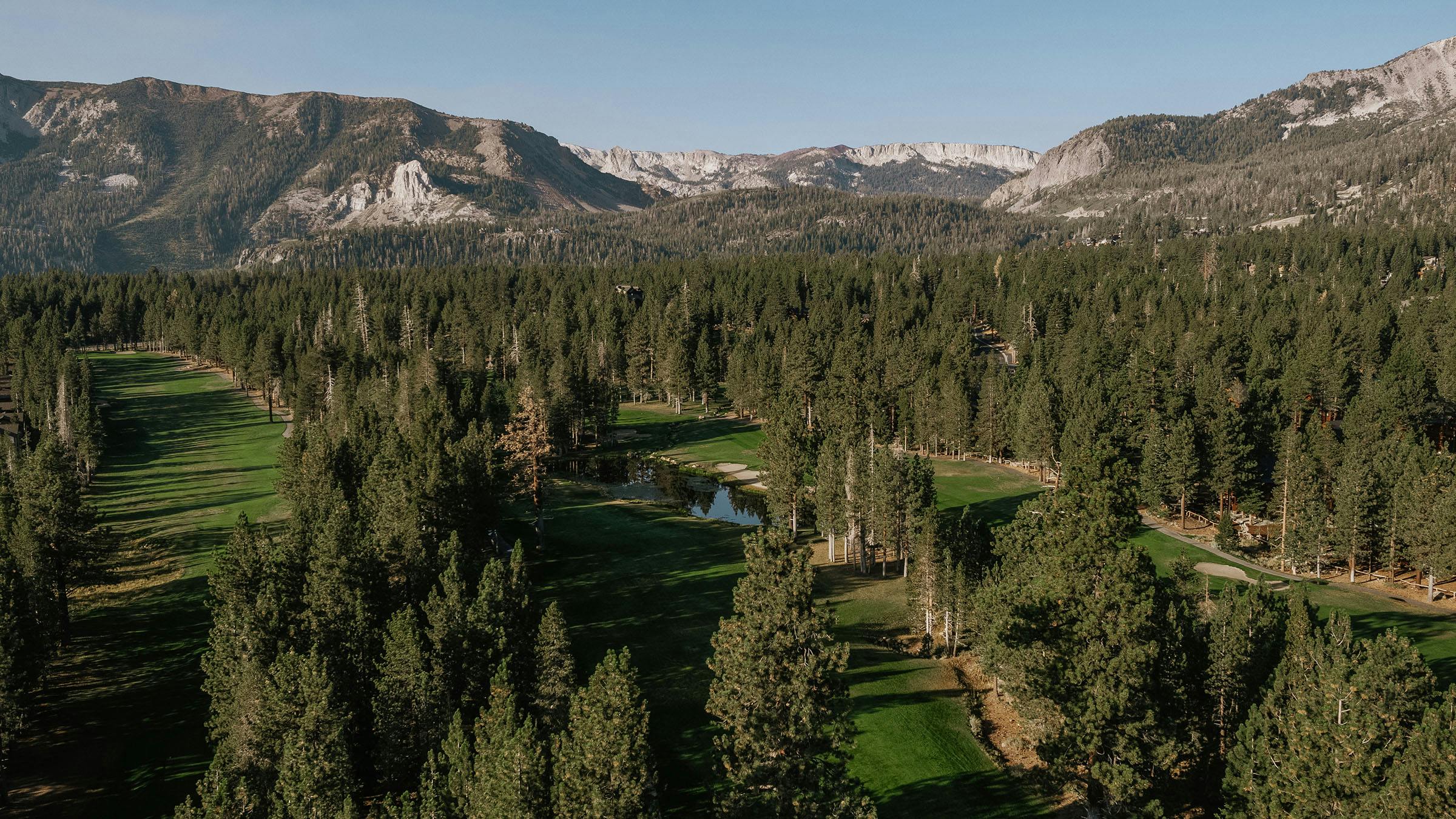 Drone shot of Sierra Star Golf Course from the air