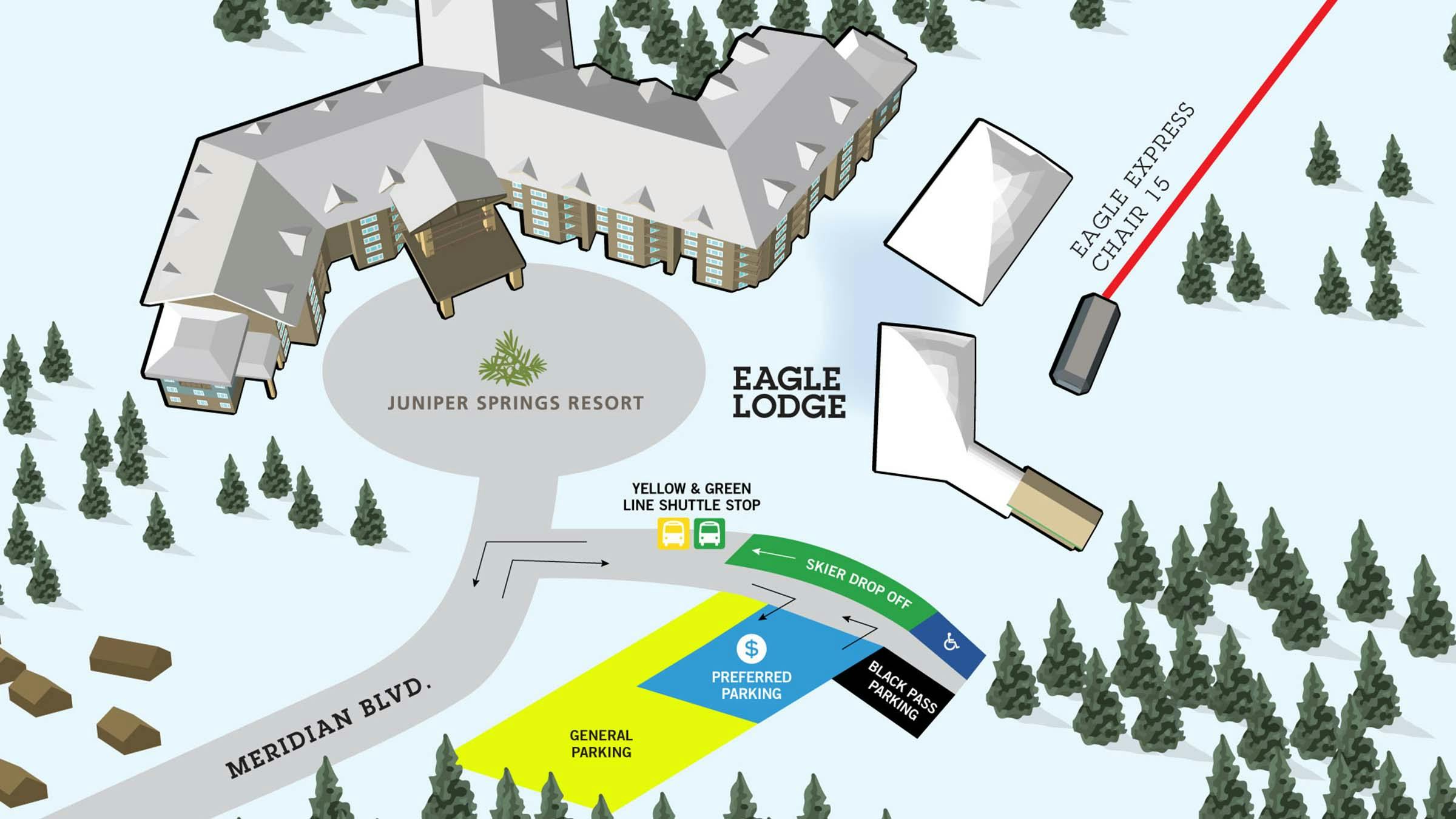 Eagle Lodge Parking Map