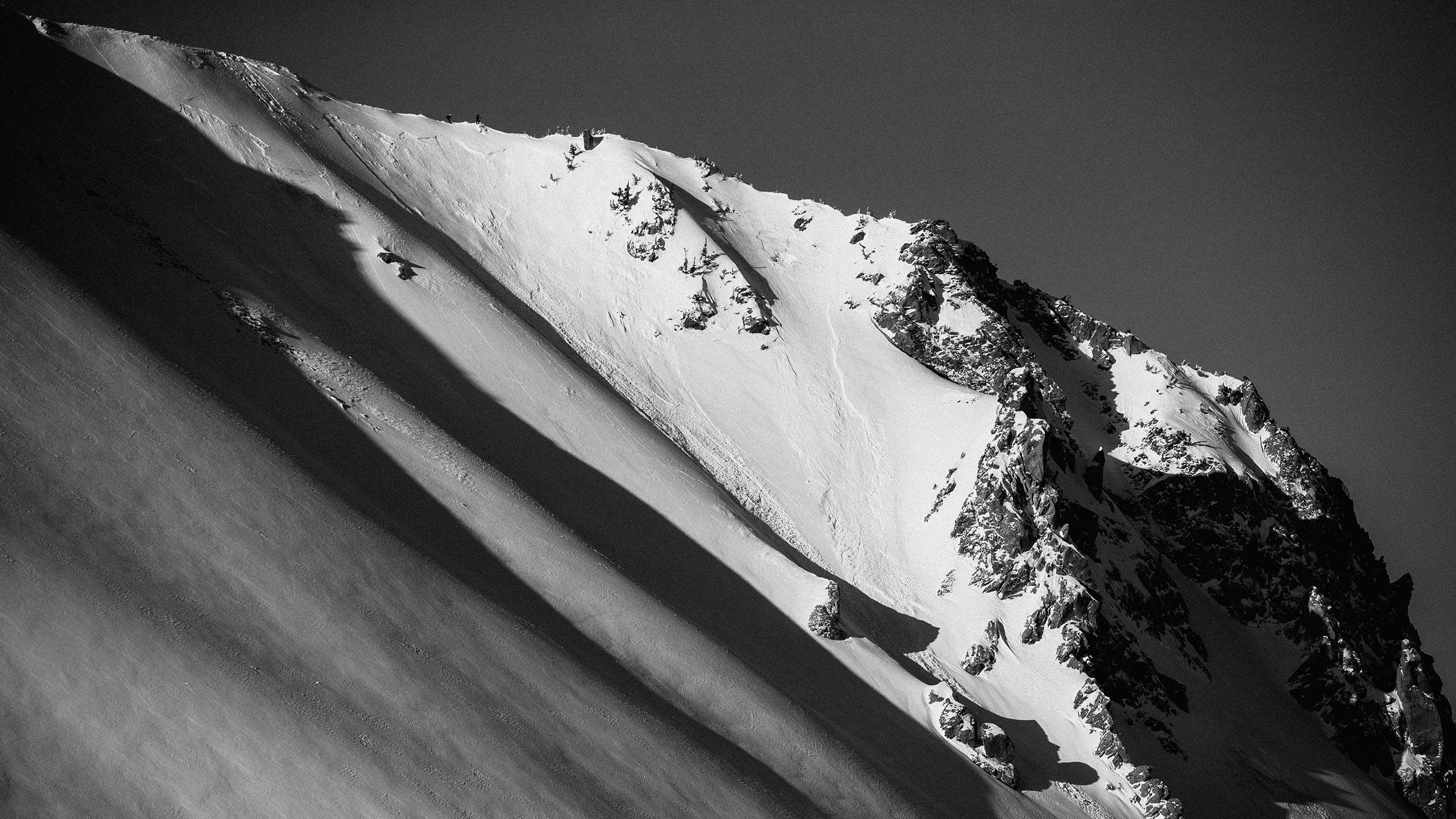Shadow lines on Mammoth Mountain